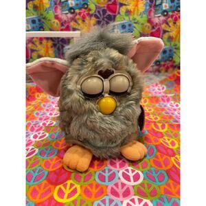 Vintage 1990s Tiger Electronics Furby Tie Dye Interactive Plush Toy NOT Working
